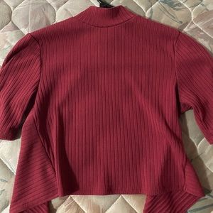 open back with tie shirt !